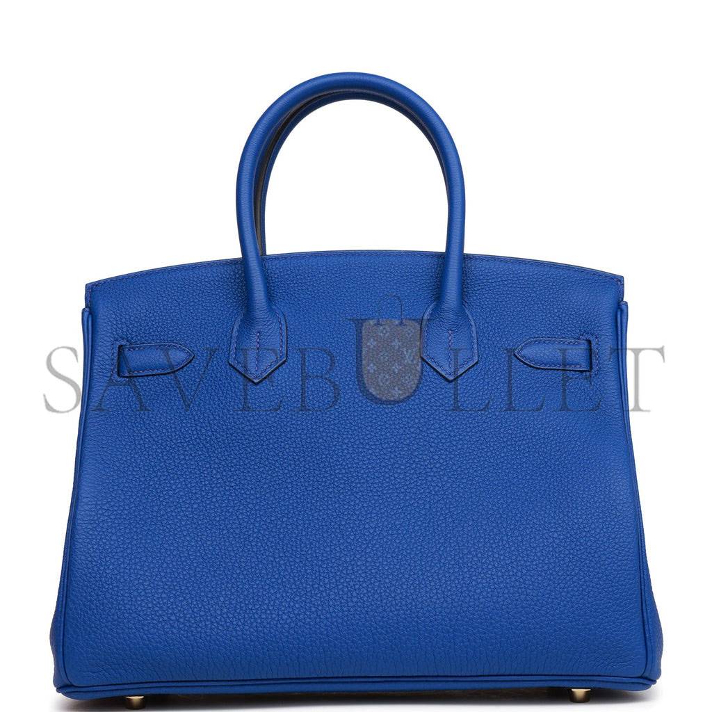 HERMES BIRKIN 30 BLEU ROYAL TOGO GOLD HARDWARE (30cm) HERMES BIRKIN 30 BLEU ROYAL TOGO GOLD HARDWARE (30cm)