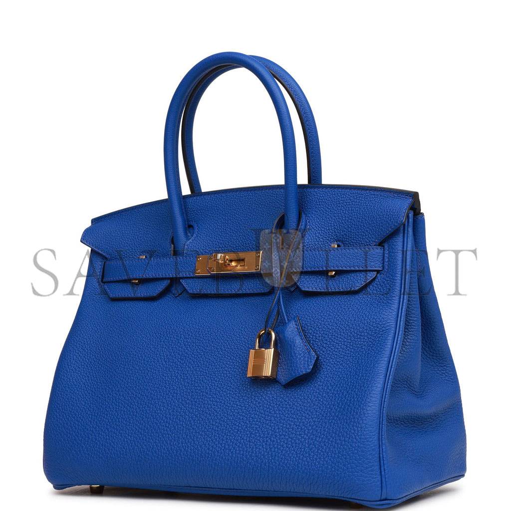 HERMES BIRKIN 30 BLEU ROYAL TOGO GOLD HARDWARE (30cm) HERMES BIRKIN 30 BLEU ROYAL TOGO GOLD HARDWARE (30cm)