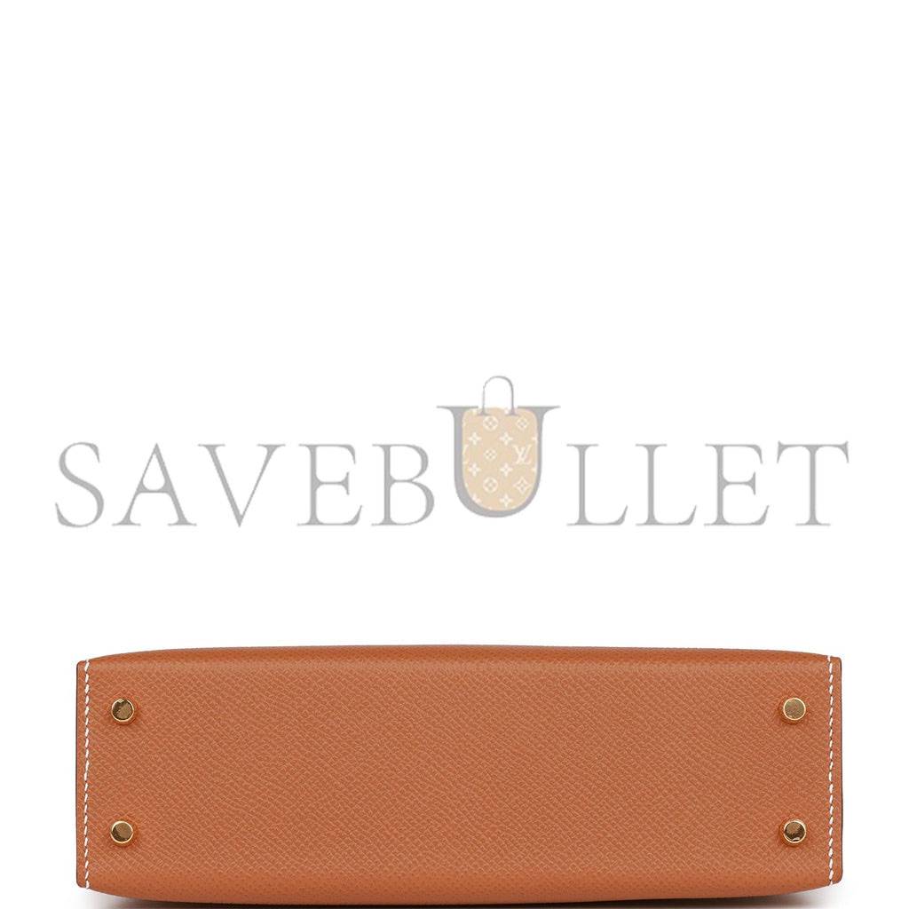 HERMES MINI KELLY SELLIER 20 GOLD EPSOM GOLD HARDWARE 39848783642718(19*12*5.5cm) HERMES MINI KELLY SELLIER 20 GOLD EPSOM GOLD HARDWARE 39848783642718(19*12*5.5cm)