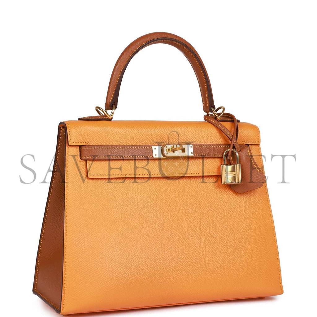 HERMES SPECIAL ORDER (HSS) KELLY SELLIER 25 JAUNE AMBRE AND GOLD EPSOM GOLD HARDWARE HANDMADE (25*17*7cm) HERMES SPECIAL ORDER (HSS) KELLY SELLIER 25 JAUNE AMBRE AND GOLD EPSOM GOLD HARDWARE HANDMADE (25*17*7cm)