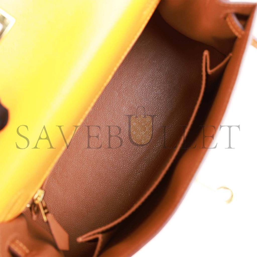 HERMES SPECIAL ORDER (HSS) KELLY SELLIER 25 JAUNE AMBRE AND GOLD EPSOM GOLD HARDWARE HANDMADE (25*17*7cm) HERMES SPECIAL ORDER (HSS) KELLY SELLIER 25 JAUNE AMBRE AND GOLD EPSOM GOLD HARDWARE HANDMADE (25*17*7cm)