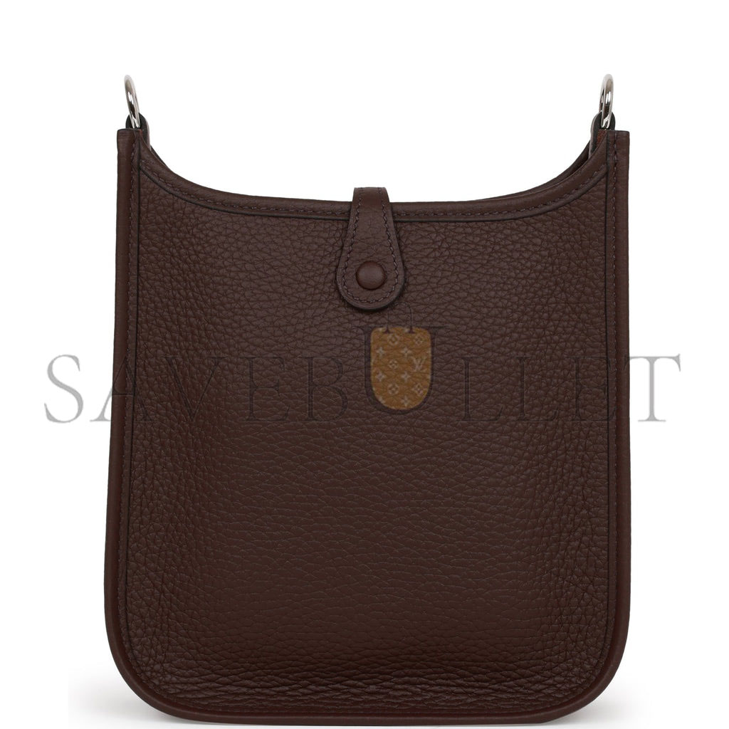 HERMES EVELYNE TPM ROUGE SELLIER CLEMENCE PALLADIUM HARDWARE (17cm) HERMES EVELYNE TPM ROUGE SELLIER CLEMENCE PALLADIUM HARDWARE (17cm)