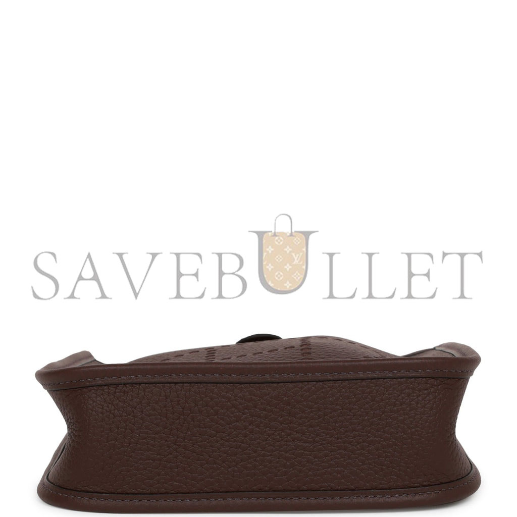 HERMES EVELYNE TPM ROUGE SELLIER CLEMENCE PALLADIUM HARDWARE (17cm) HERMES EVELYNE TPM ROUGE SELLIER CLEMENCE PALLADIUM HARDWARE (17cm)