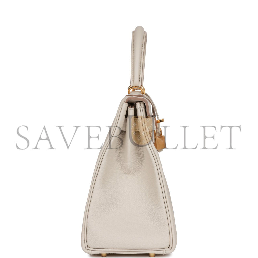 HERMES KELLY RETOURNE 28 BETON TOGO GOLD HARDWARE (28*22*10cm) HERMES KELLY RETOURNE 28 BETON TOGO GOLD HARDWARE (28*22*10cm)