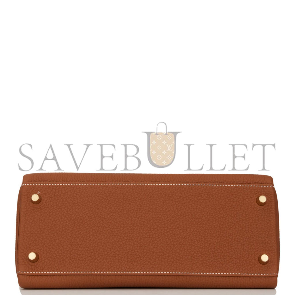 HERMES KELLY RETOURNE 28 GOLD TOGO GOLD HARDWARE (28*22*10cm) HERMES KELLY RETOURNE 28 GOLD TOGO GOLD HARDWARE (28*22*10cm)