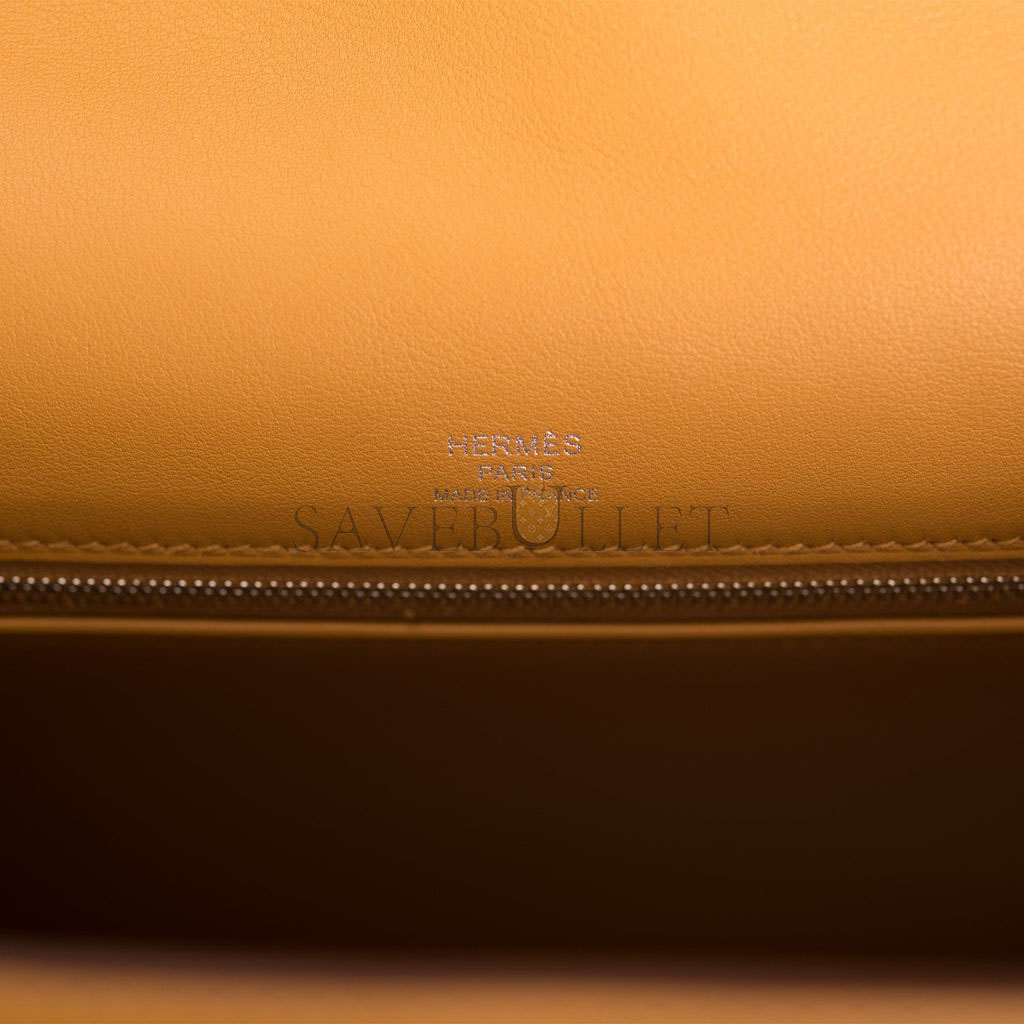 HERMES KELLY SELLIER 28 SESAME TOILE AND SWIFT PALLADIUM HARDWARE (28*22*10cm) HERMES KELLY SELLIER 28 SESAME TOILE AND SWIFT PALLADIUM HARDWARE (28*22*10cm)