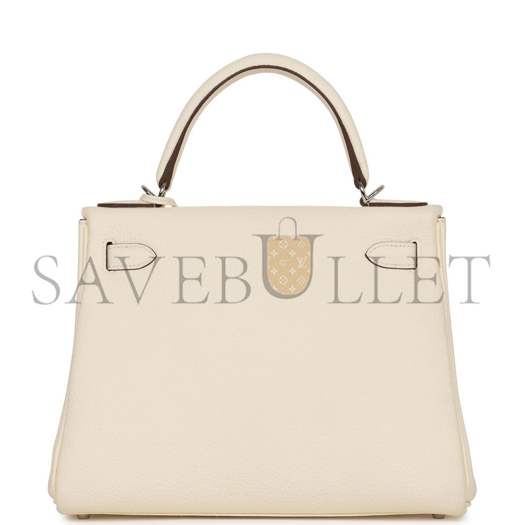 HERMES KELLY RETOURNE 28 NATA CLEMENCE PALLADIUM HARDWARE (28*22*10cm) HERMES KELLY RETOURNE 28 NATA CLEMENCE PALLADIUM HARDWARE (28*22*10cm)