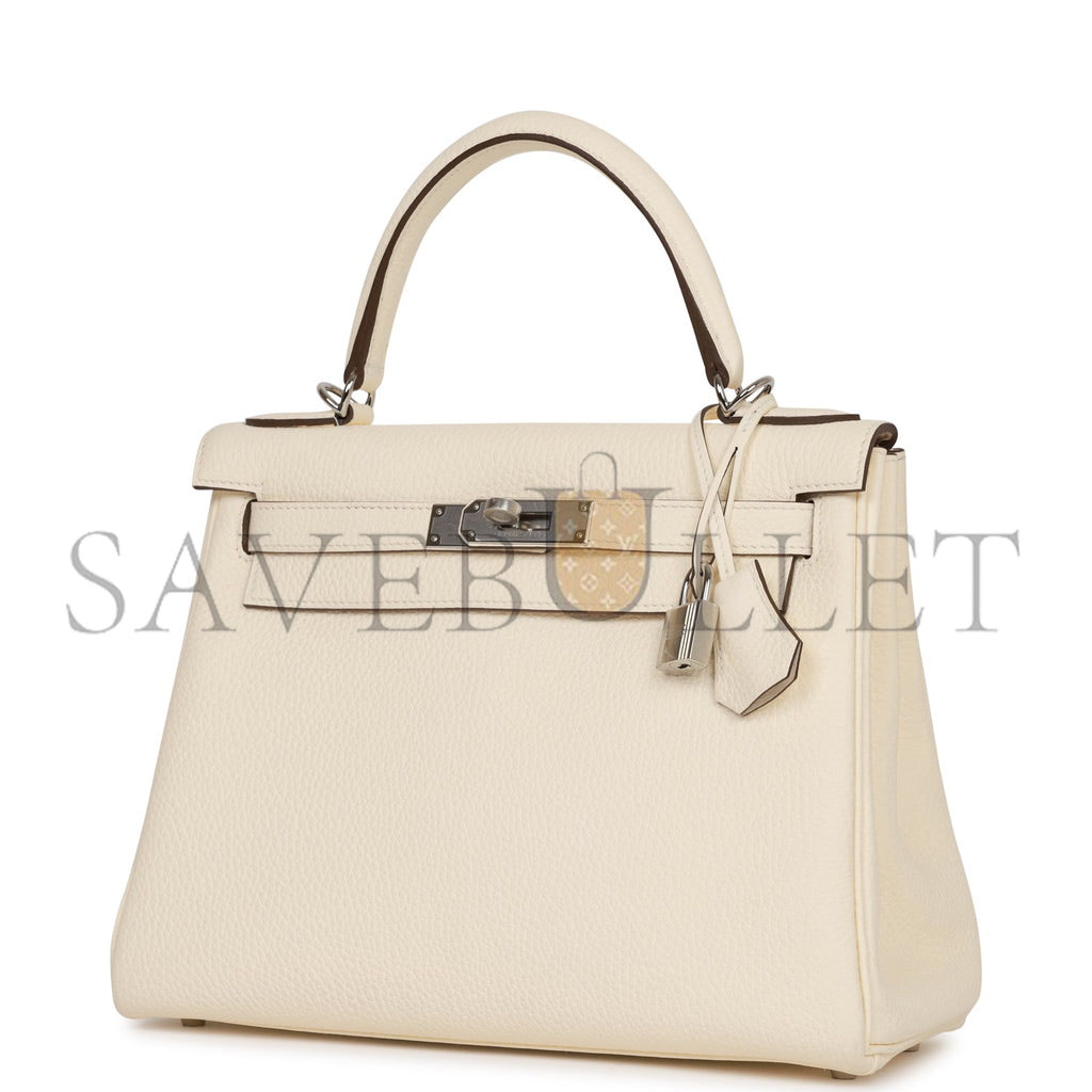HERMES KELLY RETOURNE 28 NATA CLEMENCE PALLADIUM HARDWARE (28*22*10cm) HERMES KELLY RETOURNE 28 NATA CLEMENCE PALLADIUM HARDWARE (28*22*10cm)