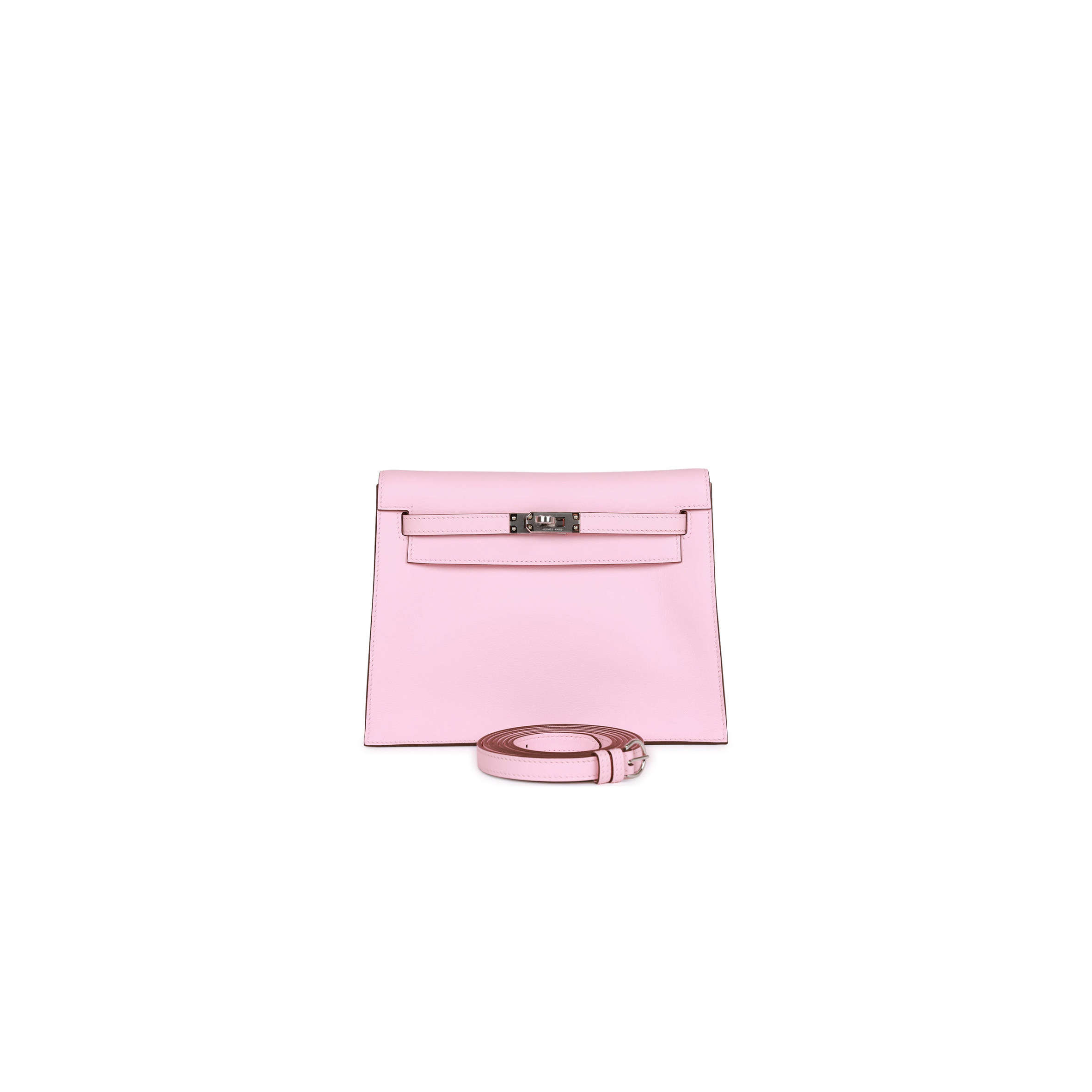 HERMES KELLY DANSE ROSE SAKURA SWIFT PALLADIUM HARDWARE (22*16*7cm) HERMES KELLY DANSE ROSE SAKURA SWIFT PALLADIUM HARDWARE (22*16*7cm)