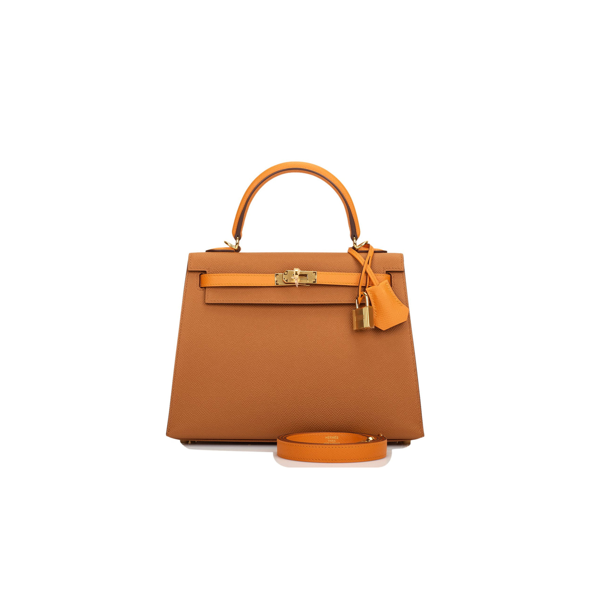 HERMES SPECIAL ORDER (HSS) KELLY SELLIER 25 GOLD AND APRICOT EPSOM GOLD HARDWARE HANDMADE (25*17*7cm) HERMES SPECIAL ORDER (HSS) KELLY SELLIER 25 GOLD AND APRICOT EPSOM GOLD HARDWARE HANDMADE (25*17*7cm)