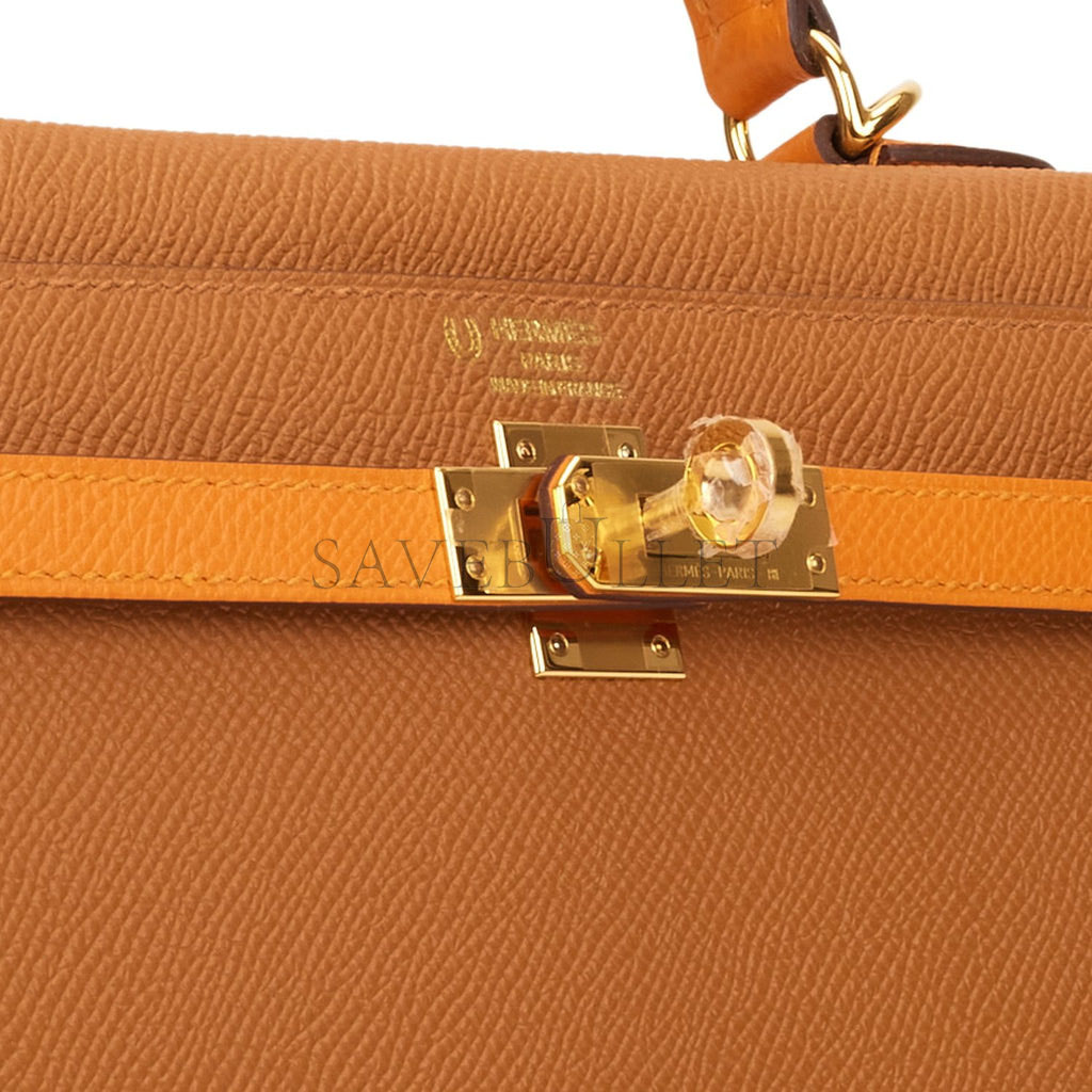 HERMES SPECIAL ORDER (HSS) KELLY SELLIER 25 GOLD AND APRICOT EPSOM GOLD HARDWARE HANDMADE (25*17*7cm) HERMES SPECIAL ORDER (HSS) KELLY SELLIER 25 GOLD AND APRICOT EPSOM GOLD HARDWARE HANDMADE (25*17*7cm)