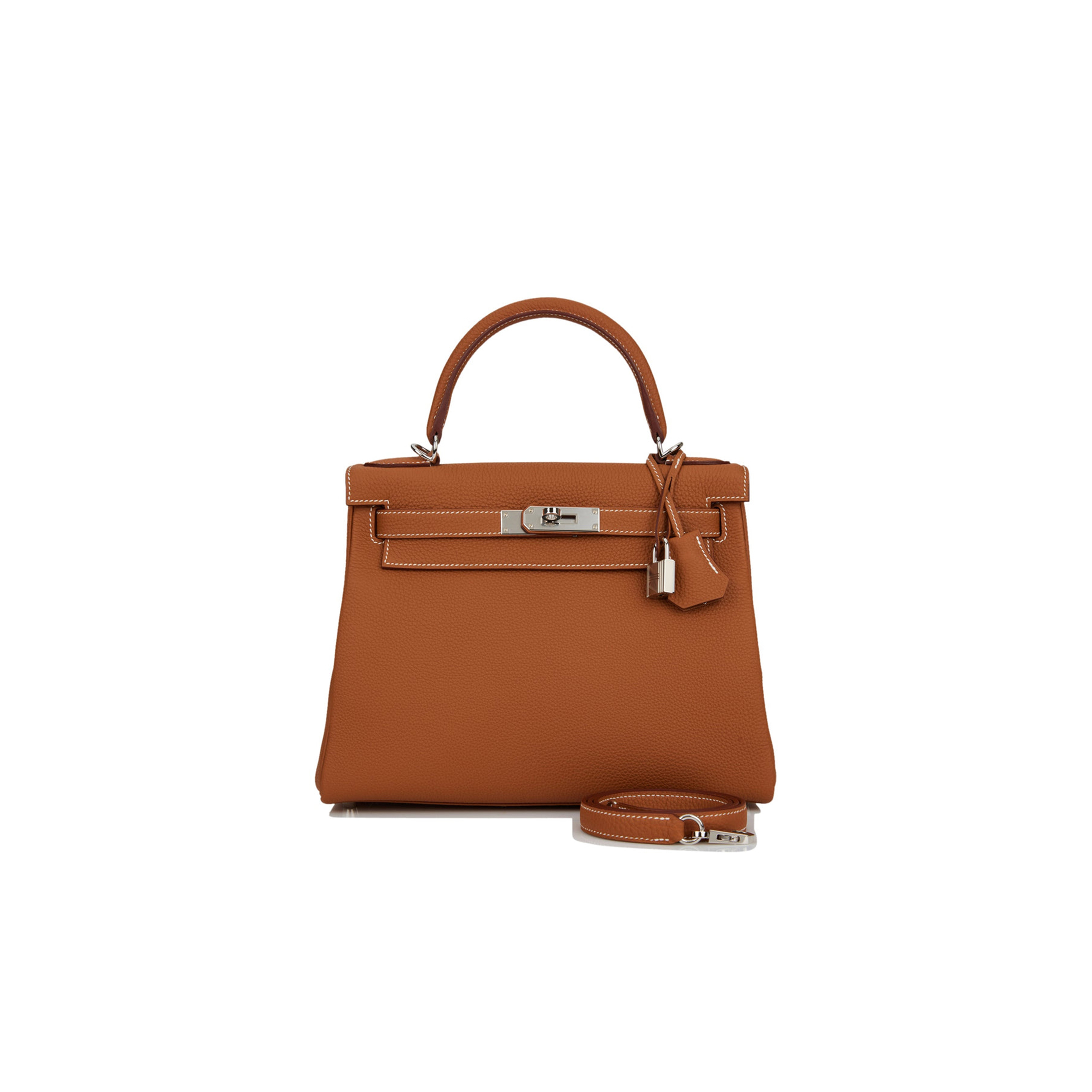 HERMES KELLY RETOURNE 28 GOLD TOGO PALLADIUM HARDWARE (28*22*10cm) HERMES KELLY RETOURNE 28 GOLD TOGO PALLADIUM HARDWARE (28*22*10cm)