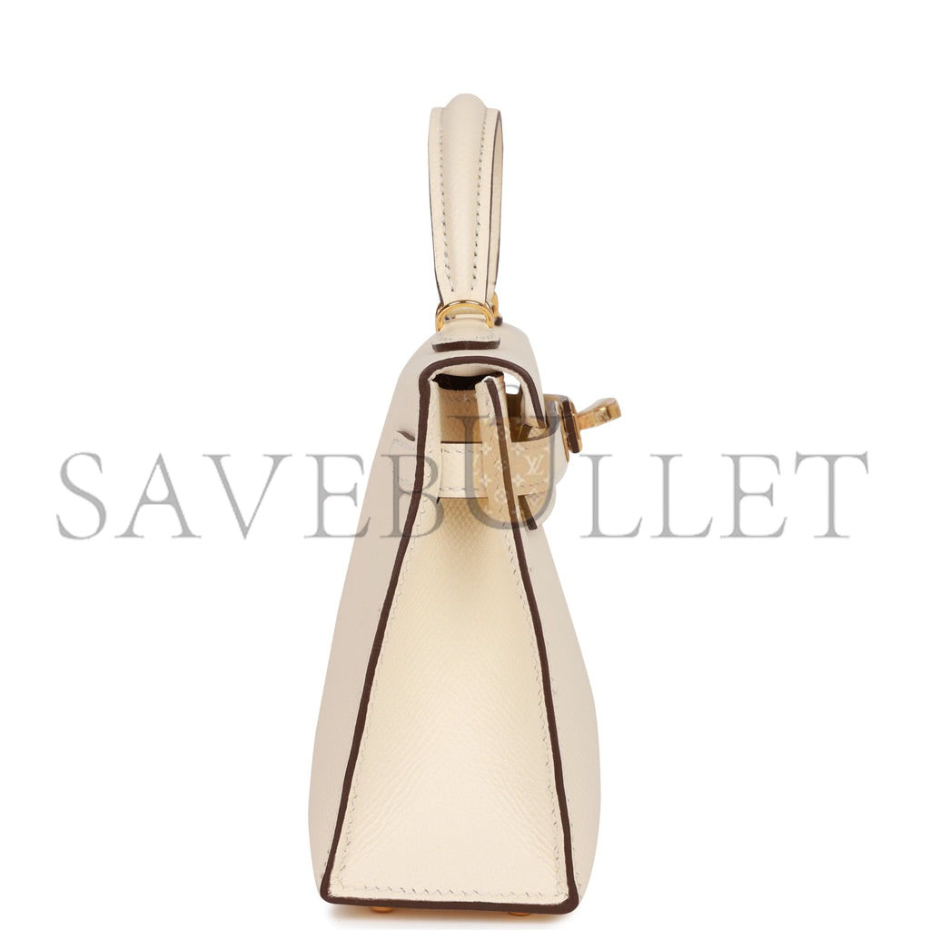 HERMES MINI KELLY SELLIER 20 NATA EPSOM GOLD HARDWARE (19*12*5.5cm) HERMES MINI KELLY SELLIER 20 NATA EPSOM GOLD HARDWARE (19*12*5.5cm)