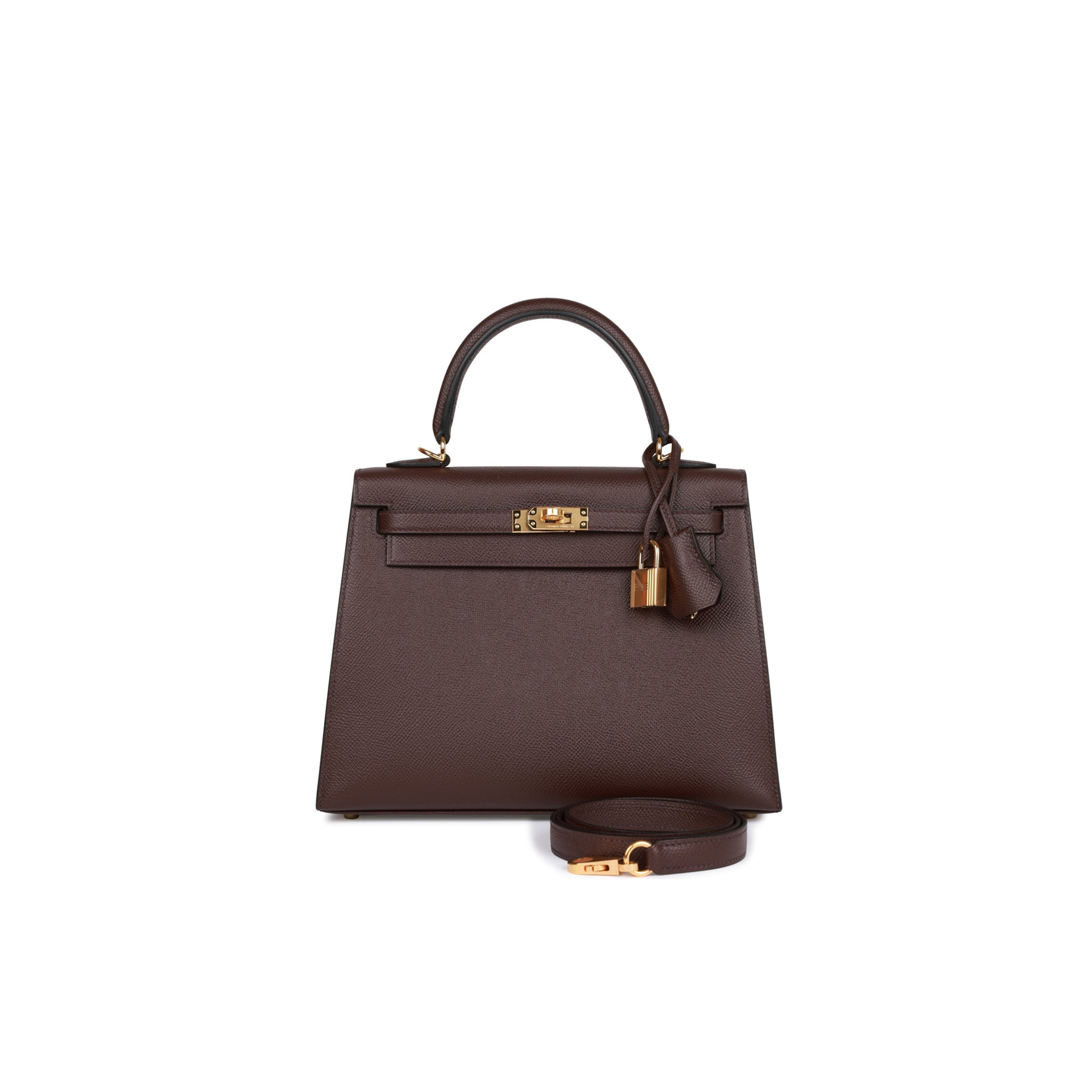 HERMES KELLY SELLIER 25 ROUGE SELLIER EPSOM GOLD HARDWARE HANDMADE (25*17*7cm) HERMES KELLY SELLIER 25 ROUGE SELLIER EPSOM GOLD HARDWARE HANDMADE (25*17*7cm)