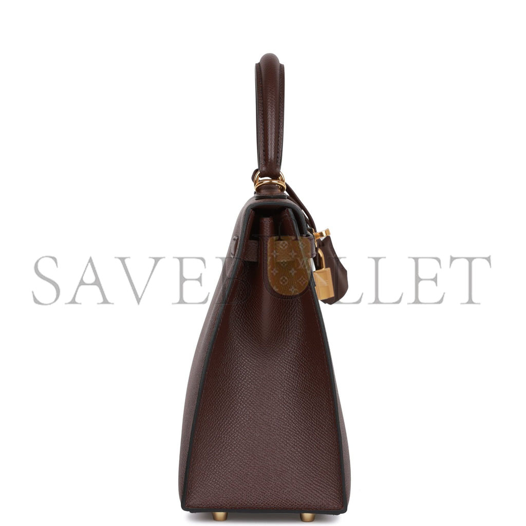 HERMES KELLY SELLIER 25 ROUGE SELLIER EPSOM GOLD HARDWARE HANDMADE (25*17*7cm) HERMES KELLY SELLIER 25 ROUGE SELLIER EPSOM GOLD HARDWARE HANDMADE (25*17*7cm)