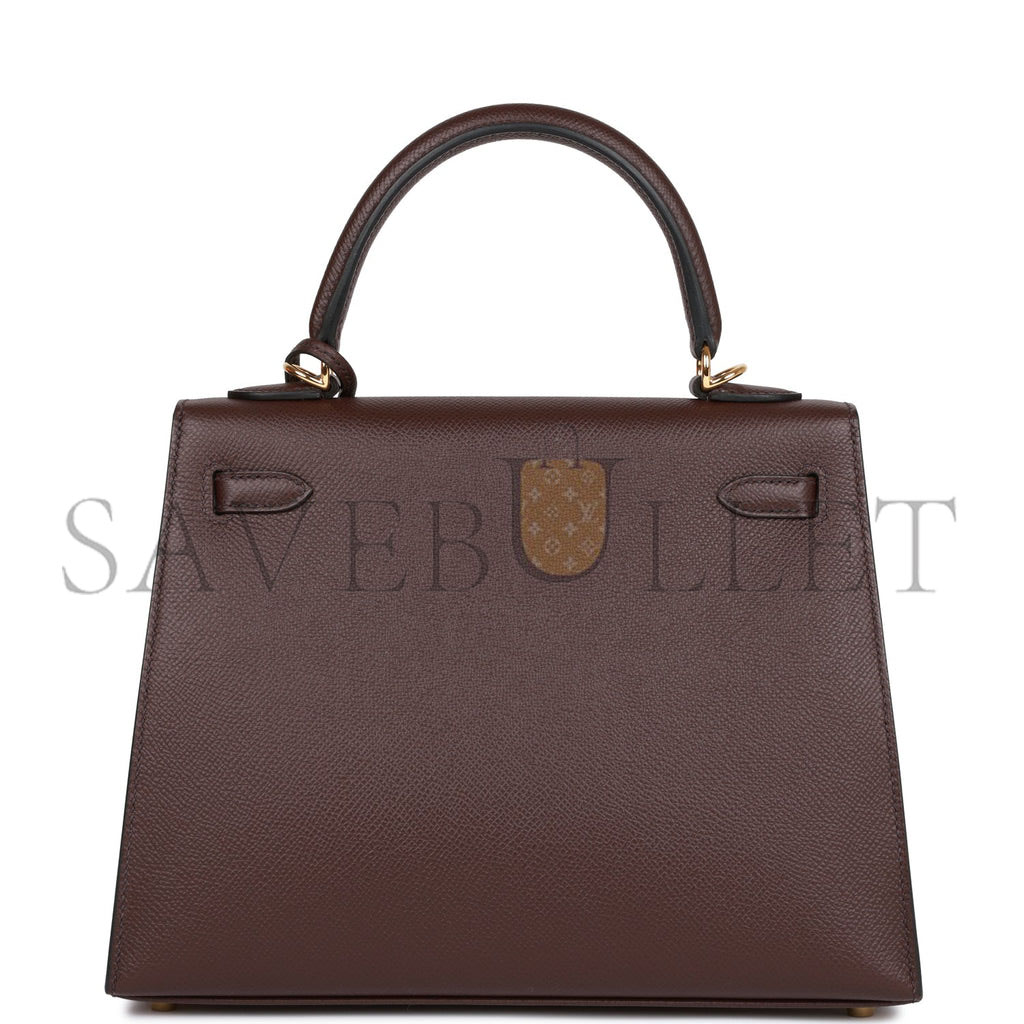 HERMES KELLY SELLIER 25 ROUGE SELLIER EPSOM GOLD HARDWARE HANDMADE (25*17*7cm) HERMES KELLY SELLIER 25 ROUGE SELLIER EPSOM GOLD HARDWARE HANDMADE (25*17*7cm)