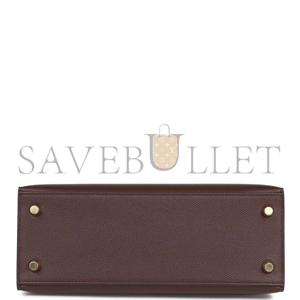 HERMES KELLY SELLIER 25 ROUGE SELLIER EPSOM GOLD HARDWARE HANDMADE (25*17*7cm) HERMES KELLY SELLIER 25 ROUGE SELLIER EPSOM GOLD HARDWARE HANDMADE (25*17*7cm)