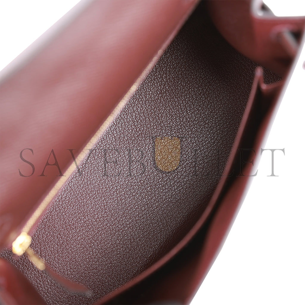 HERMES KELLY SELLIER 25 ROUGE SELLIER EPSOM GOLD HARDWARE HANDMADE (25*17*7cm) HERMES KELLY SELLIER 25 ROUGE SELLIER EPSOM GOLD HARDWARE HANDMADE (25*17*7cm)