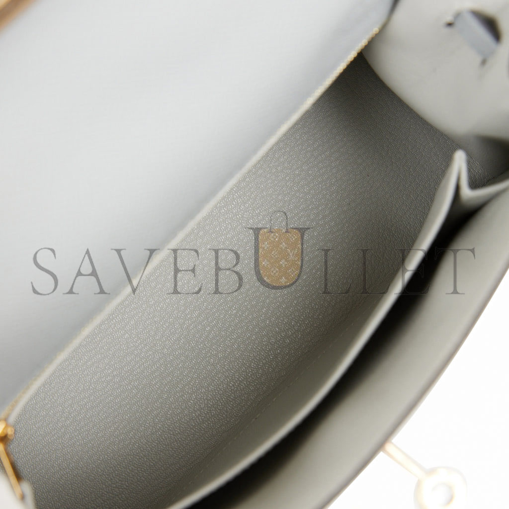 HERMES SPECIAL ORDER (HSS) KELLY SELLIER 25 BLEU GLACIER VERSO EPSOM PERMABRASS HARDWARE HANDMADE (25*17*7cm) HERMES SPECIAL ORDER (HSS) KELLY SELLIER 25 BLEU GLACIER VERSO EPSOM PERMABRASS HARDWARE HANDMADE (25*17*7cm)