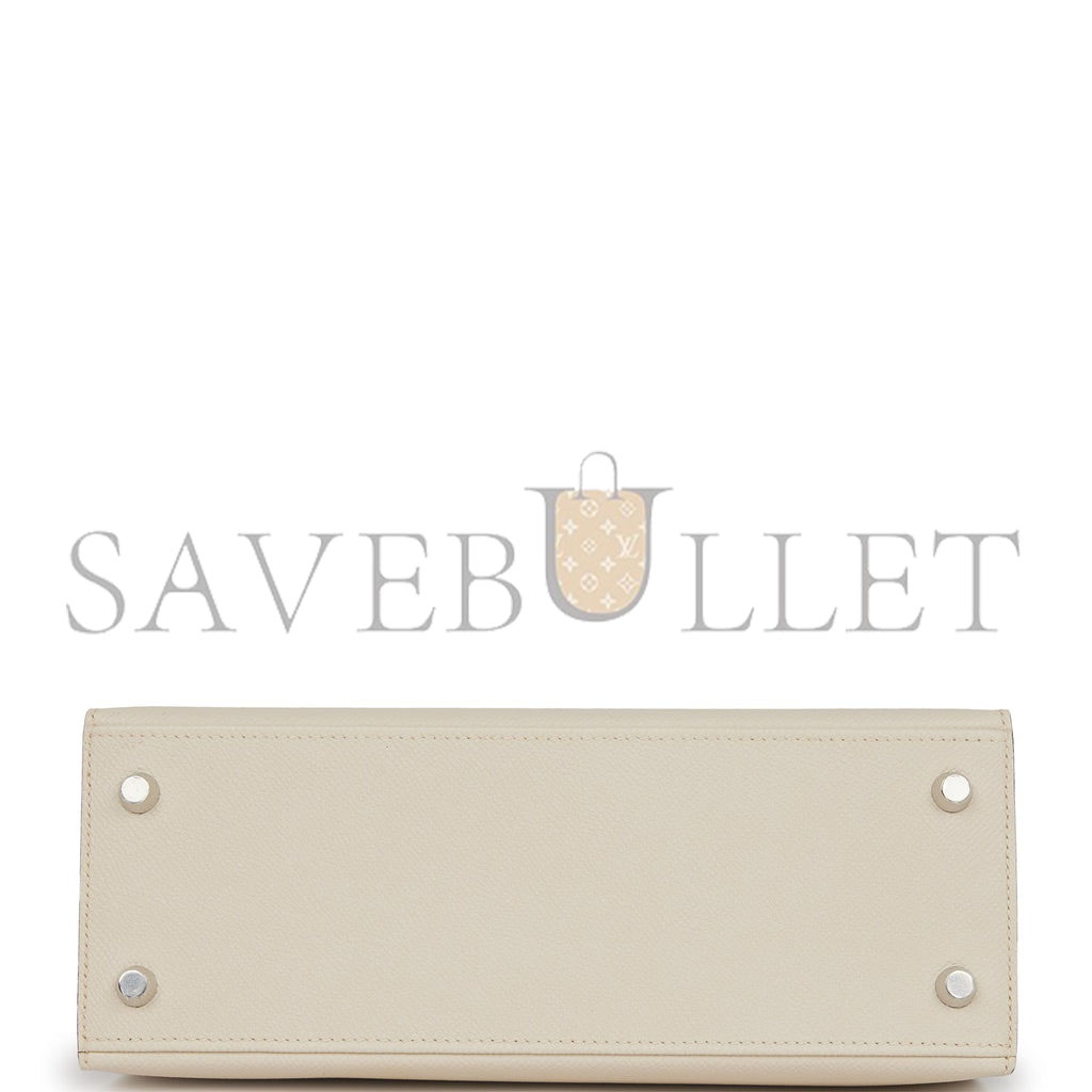 HERMES SPECIAL ORDER (HSS) KELLY SELLIER 25 CRAIE AND GRIS MOUETTE EPSOM BRUSHED PALLADIUM HARDWARE HANDMADE (25*17*7cm) HERMES SPECIAL ORDER (HSS) KELLY SELLIER 25 CRAIE AND GRIS MOUETTE EPSOM BRUSHED PALLADIUM HARDWARE HANDMADE (25*17*7cm)