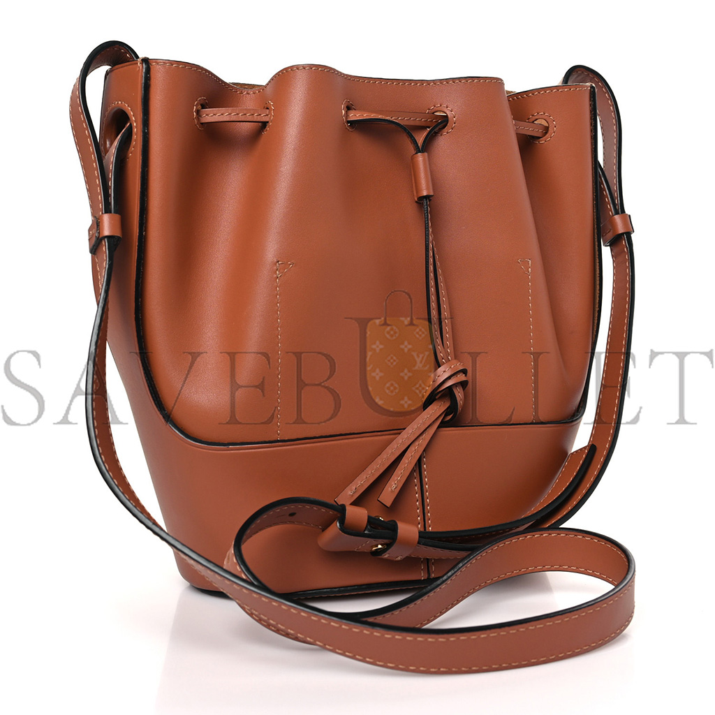 LOEWE CALFSKIN BALLOON BUCKET BAG TAN (29*22*20cm)