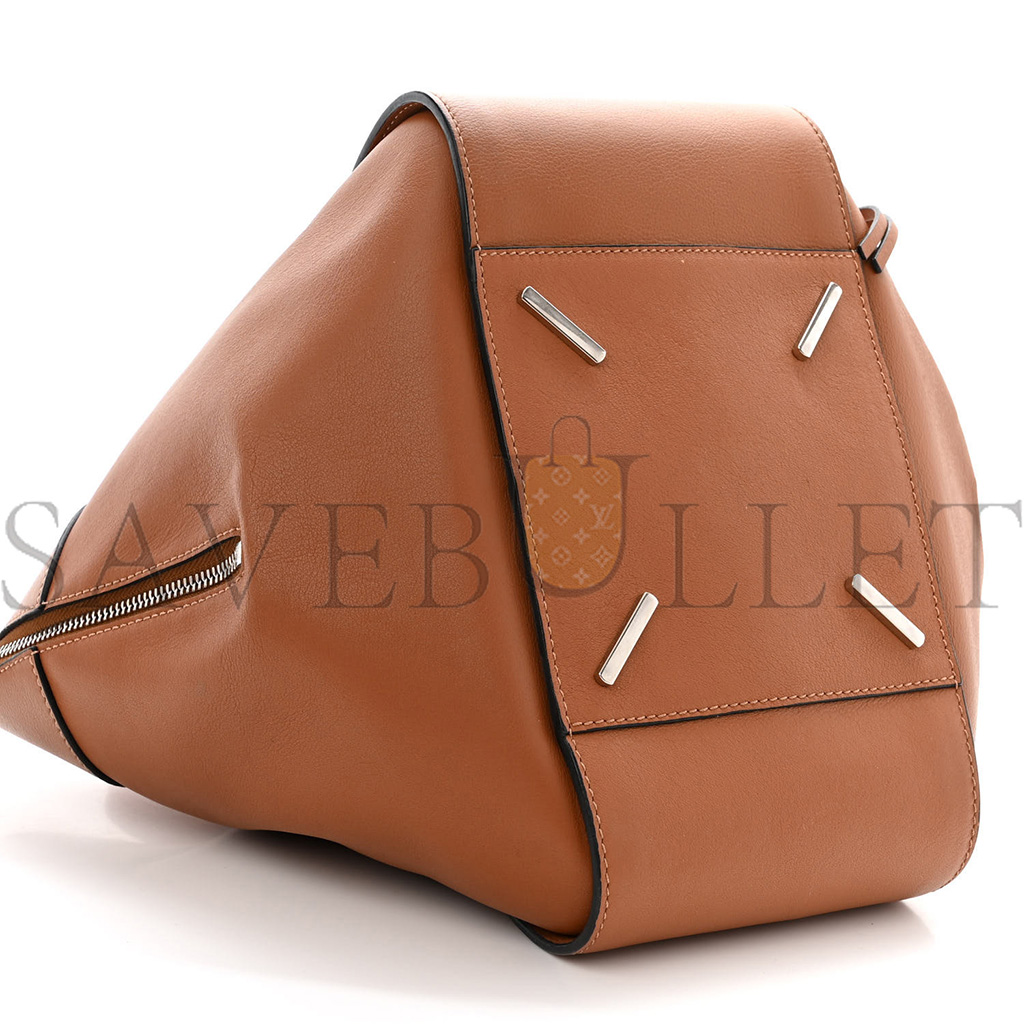 LOEWE CALFSKIN SMALL HAMMOCK SHOULDER BAG TAN (30*25*13.5cm)