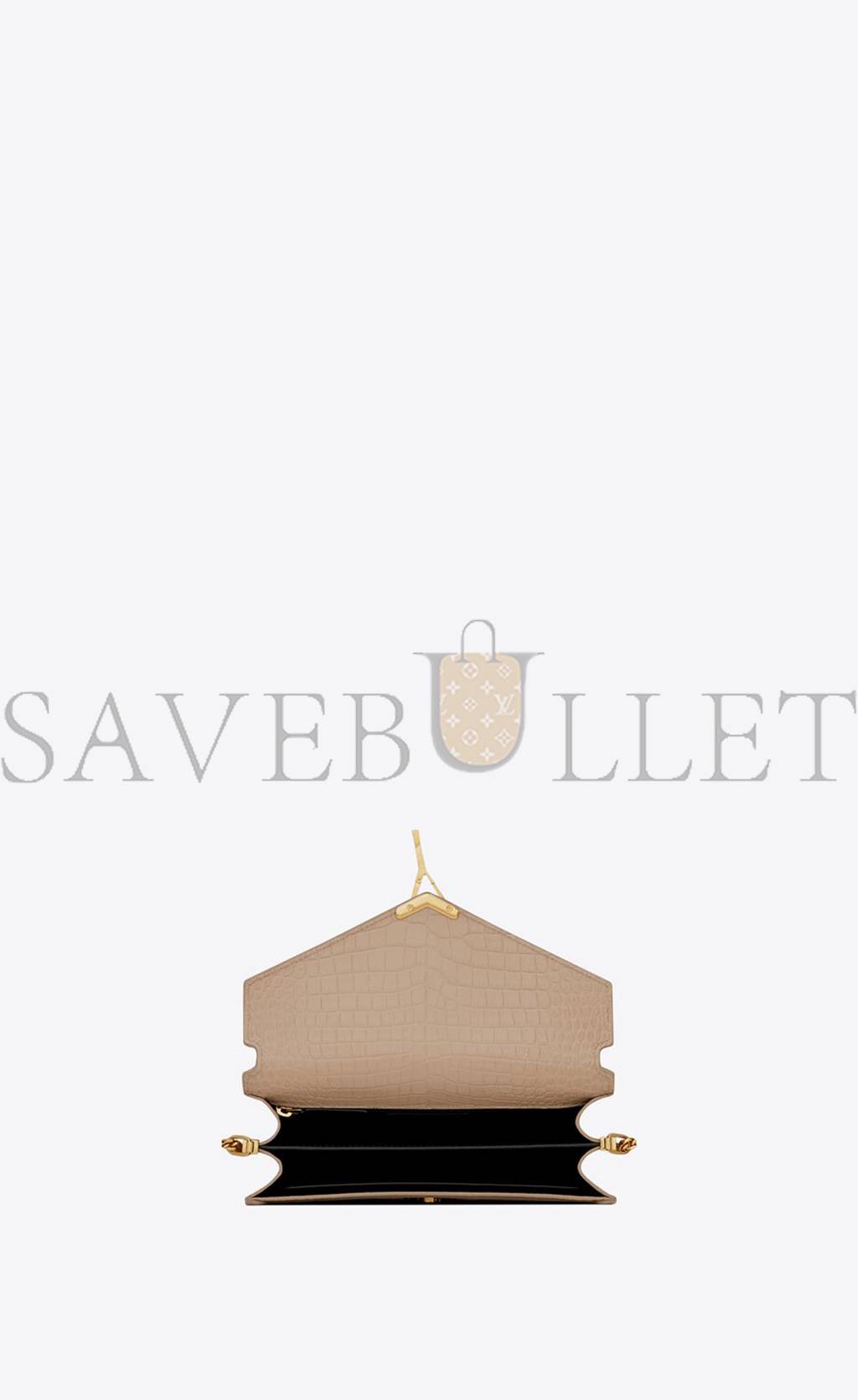 YSL CASSANDRA MEDIUM CHAIN BAG IN CROCODILE-EMBOSSED SHINY LEATHER 532750DND0J2721 (22*16.5*5.5cm) YSL CASSANDRA MEDIUM CHAIN BAG IN CROCODILE-EMBOSSED SHINY LEATHER 532750DND0J2721 (22*16.5*5.5cm)