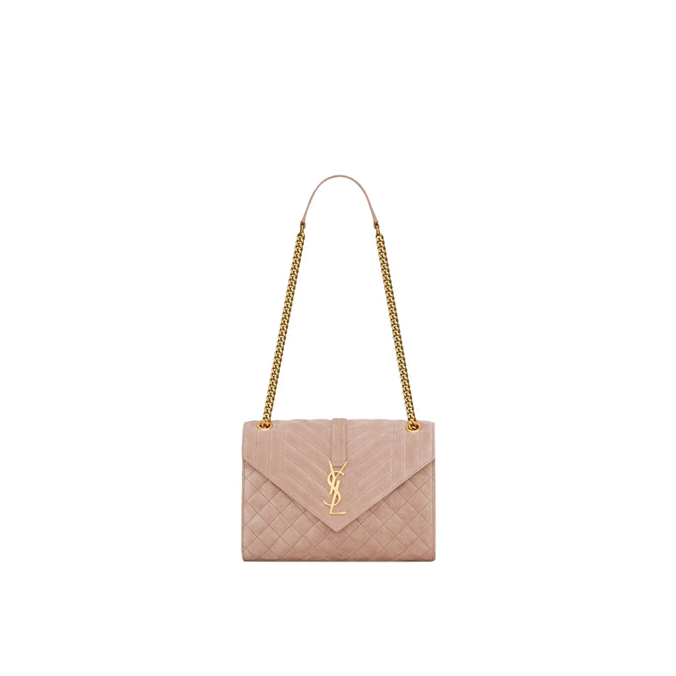 YSL ENVELOPE MEDIUM CHAIN BAG IN MIX MATELASSÉ SUEDE 6001851S7F12738 (24*17.5*6cm) YSL ENVELOPE MEDIUM CHAIN BAG IN MIX MATELASSÉ SUEDE 6001851S7F12738 (24*17.5*6cm)