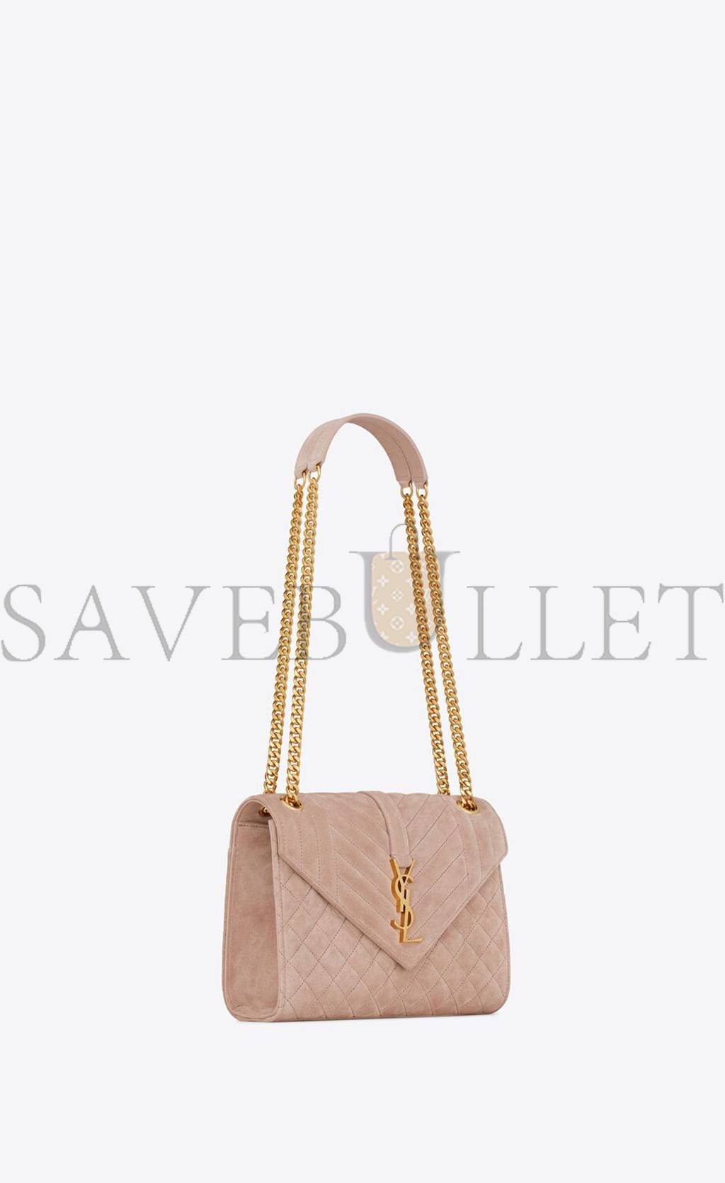 YSL ENVELOPE MEDIUM CHAIN BAG IN MIX MATELASSÉ SUEDE 6001851S7F12738 (24*17.5*6cm) YSL ENVELOPE MEDIUM CHAIN BAG IN MIX MATELASSÉ SUEDE 6001851S7F12738 (24*17.5*6cm)