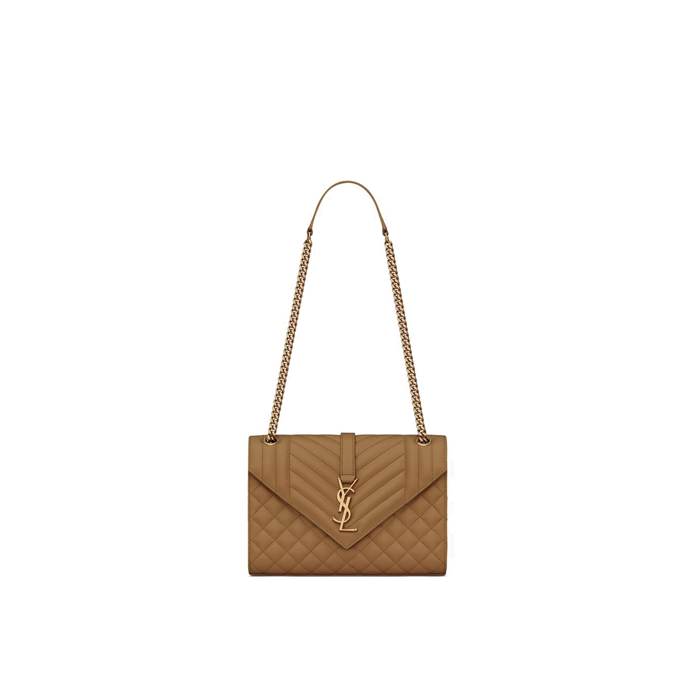 YSL ENVELOPE MEDIUM CHAIN BAG IN MIX MATELASSÉ GRAIN DE POUDRE EMBOSSED LEATHER 600185BOW973334 (24*17.5*6cm) YSL ENVELOPE MEDIUM CHAIN BAG IN MIX MATELASSÉ GRAIN DE POUDRE EMBOSSED LEATHER 600185BOW973334 (24*17.5*6cm)