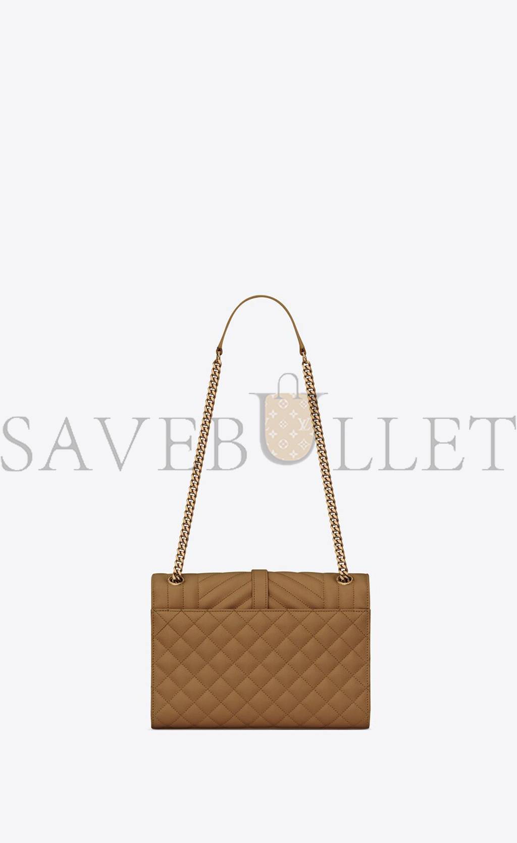 YSL ENVELOPE MEDIUM CHAIN BAG IN MIX MATELASSÉ GRAIN DE POUDRE EMBOSSED LEATHER 600185BOW973334 (24*17.5*6cm) YSL ENVELOPE MEDIUM CHAIN BAG IN MIX MATELASSÉ GRAIN DE POUDRE EMBOSSED LEATHER 600185BOW973334 (24*17.5*6cm)