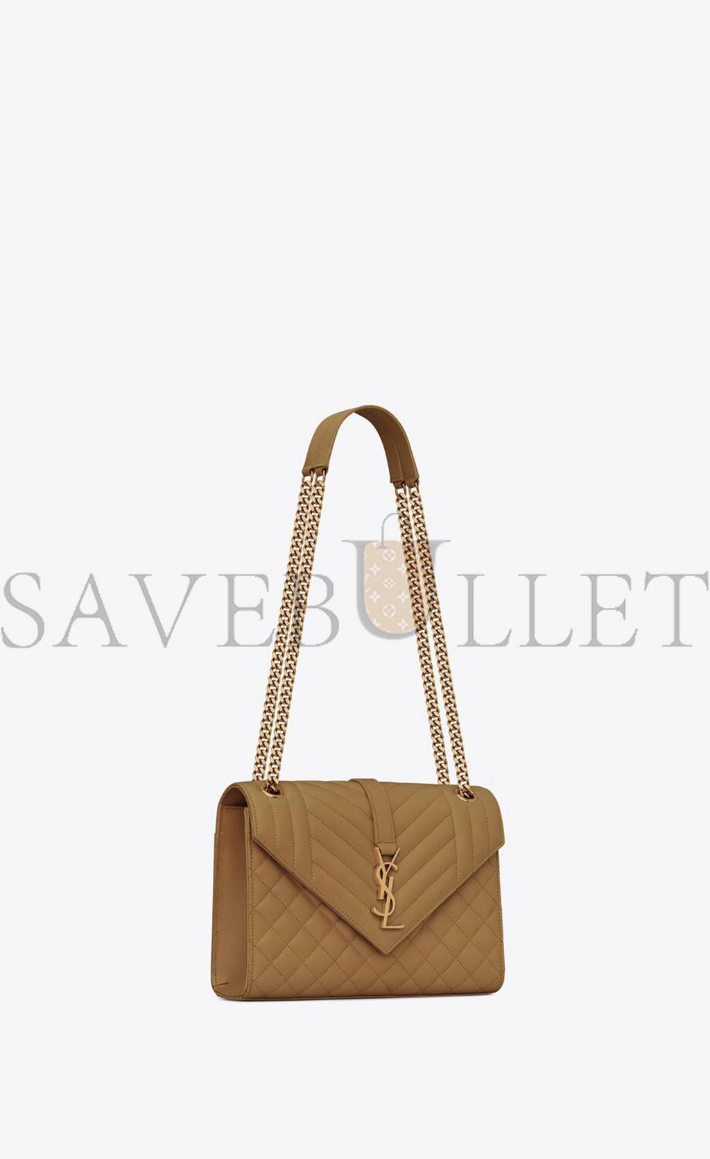 YSL ENVELOPE MEDIUM CHAIN BAG IN MIX MATELASSÉ GRAIN DE POUDRE EMBOSSED LEATHER 600185BOW973334 (24*17.5*6cm) YSL ENVELOPE MEDIUM CHAIN BAG IN MIX MATELASSÉ GRAIN DE POUDRE EMBOSSED LEATHER 600185BOW973334 (24*17.5*6cm)