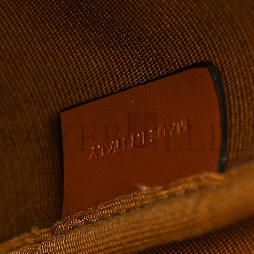 CELINE TRIOMPHE CANVAS CALFSKIN MEDIUM BUCKET BAG TAN (27*23*18cm) CELINE TRIOMPHE CANVAS CALFSKIN MEDIUM BUCKET BAG TAN (27*23*18cm)