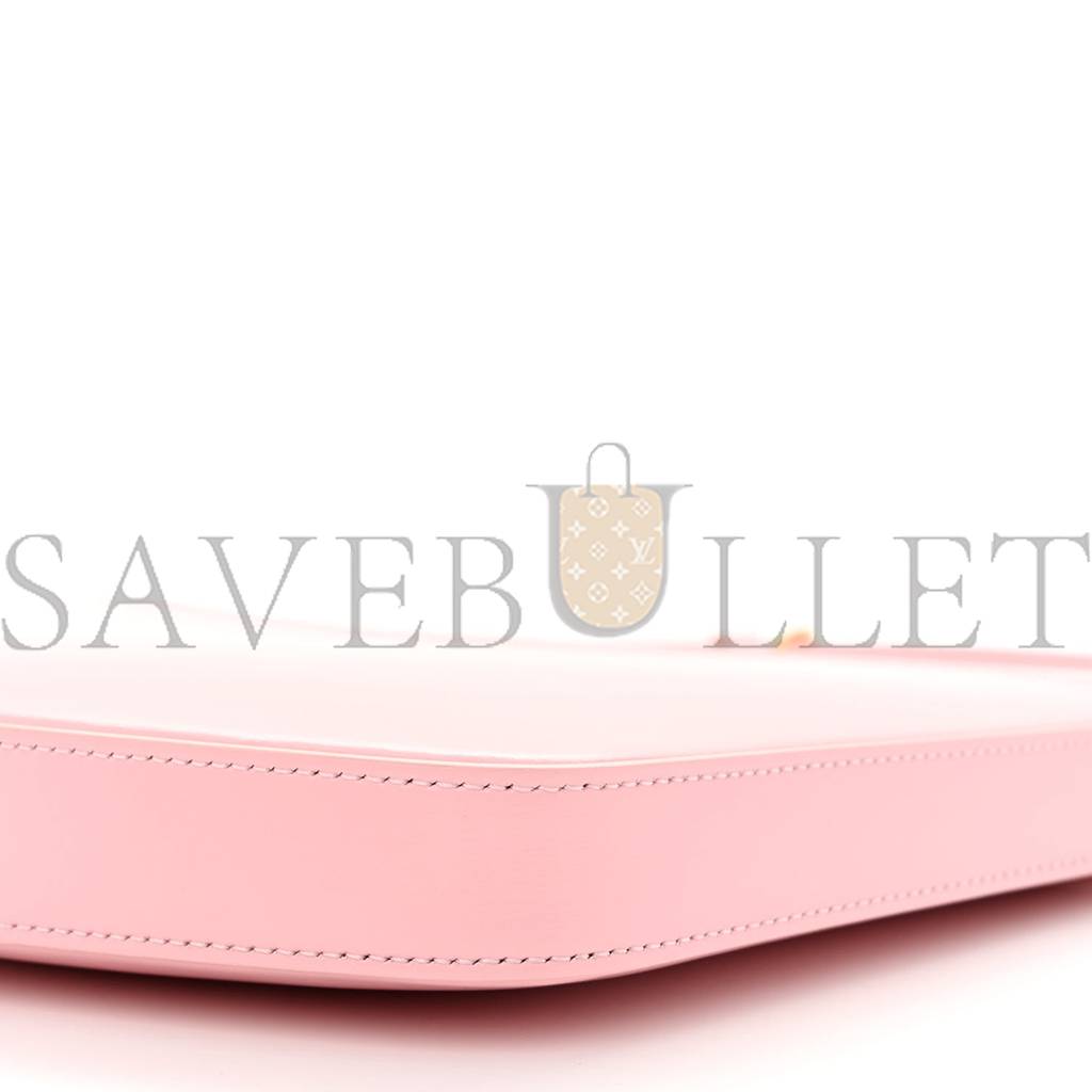 CELINE SHINY CALFSKIN MEDIUM CROQUE BAG PINK (20*16*3cm)