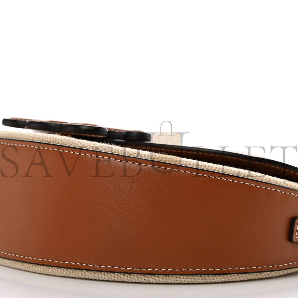 CELINE TEXTILE CALFSKIN TRIOMPHE BESACE NATURAL TAN (22*14*6cm) CELINE TEXTILE CALFSKIN TRIOMPHE BESACE NATURAL TAN (22*14*6cm)