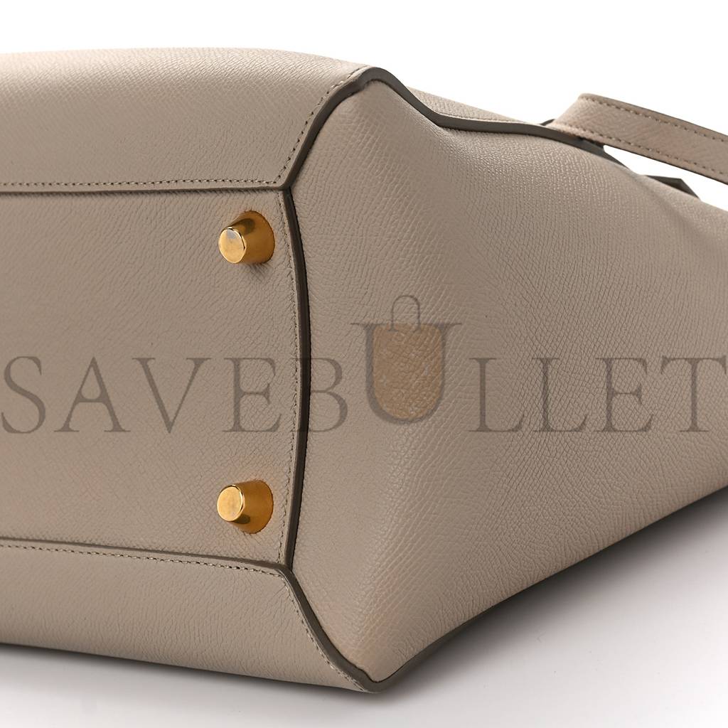 CELINE GRAINED CALFSKIN MINI BELT BAG LIGHT TAUPE (27*23*17cm)